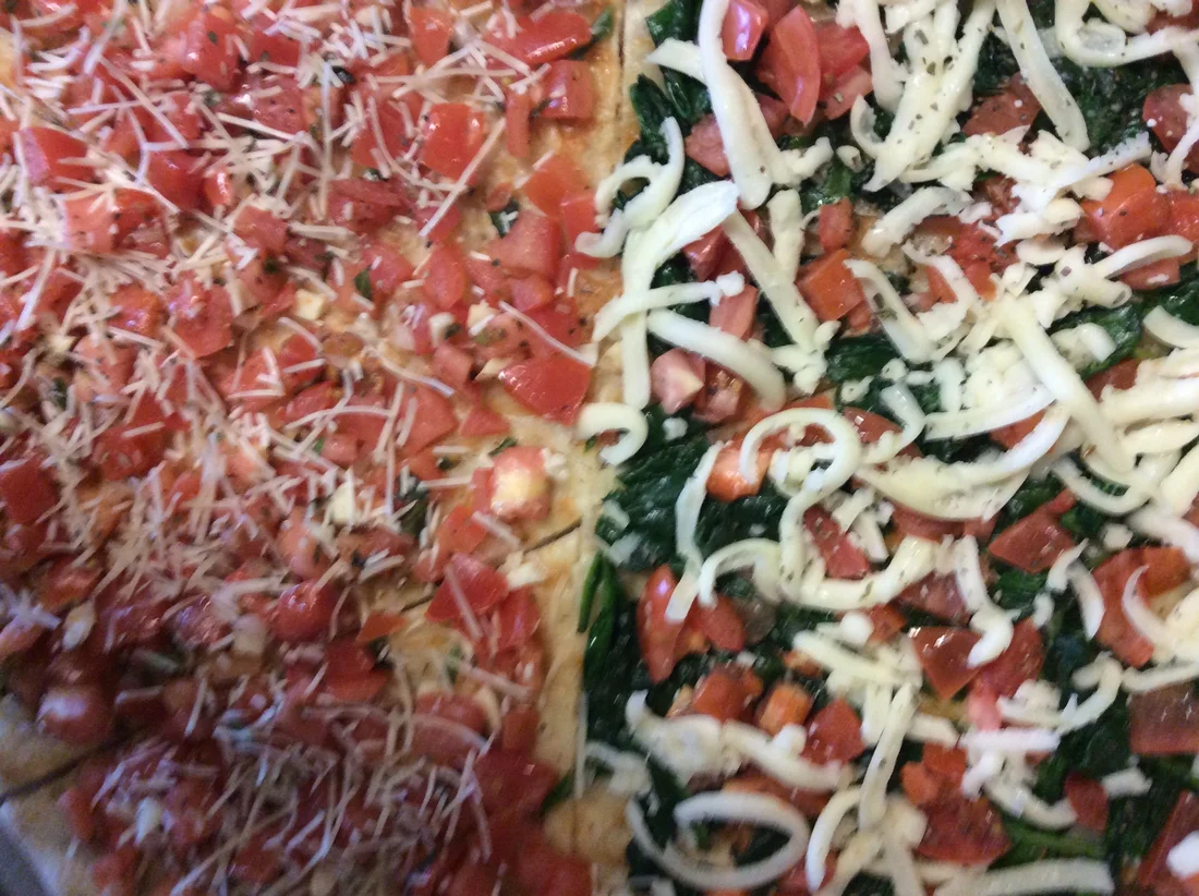 Bruschetta pizza from the Harleysville ordering menu